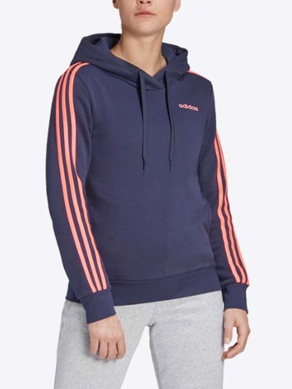 Adidas 3-Stripes Women's Fleece Hoodie Size XS